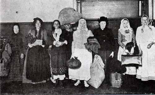 Types of Aliens Awaiting Admission at Ellis Island Station