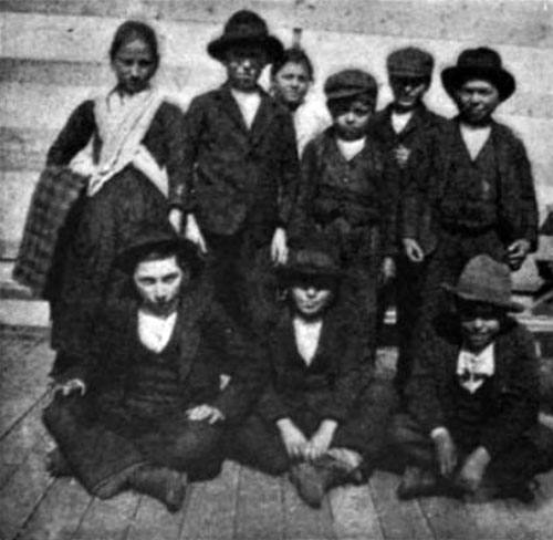 Photo 03 - A Group Of Immigrants Who Just Arrived At Ellis Island
