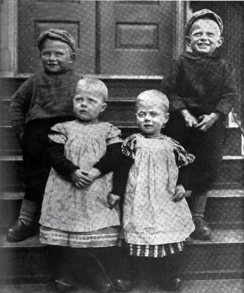 Four Young Dutch Immigrants Just Arrived At Ellis Island
