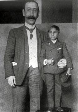 Dwarf From Burma At Ellis Island