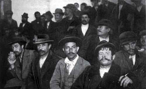 Detained Aliens Awaiting Deportation at Ellis Island.