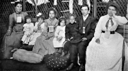 Typical Irish Immigrant Family at Ellis Island