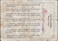 Inspection Card - White Star Line Germanic - 1902 Hans Johansen Rosholt