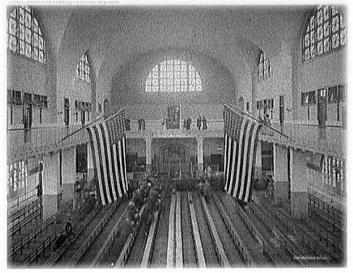 Inspection of Immigrants at Ellis Island (1910)