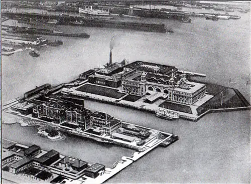 Ellis Island Immigration Station, New York - Arial View