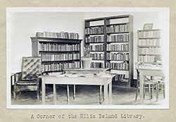 A Corner of the Ellis Island Library