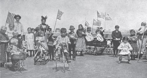 Roof Garden For Immigrant Children At Ellis Island