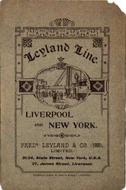 1901-10-05 Passenger List for the SS Devonian