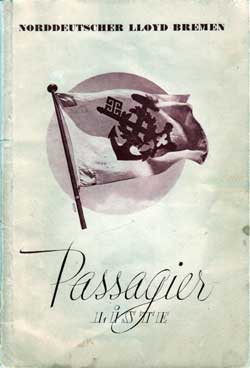 1937-08-19 Passenger Manifest for the SS Europa