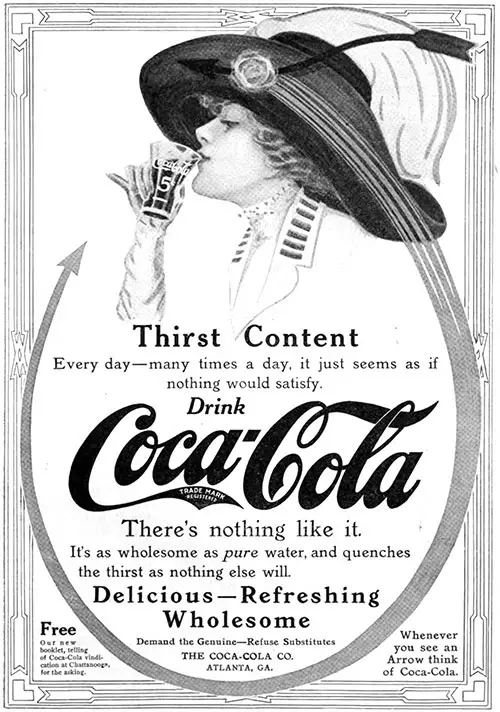 Coco-Cola Advertisement, American Cookery Magazine, June 1912.