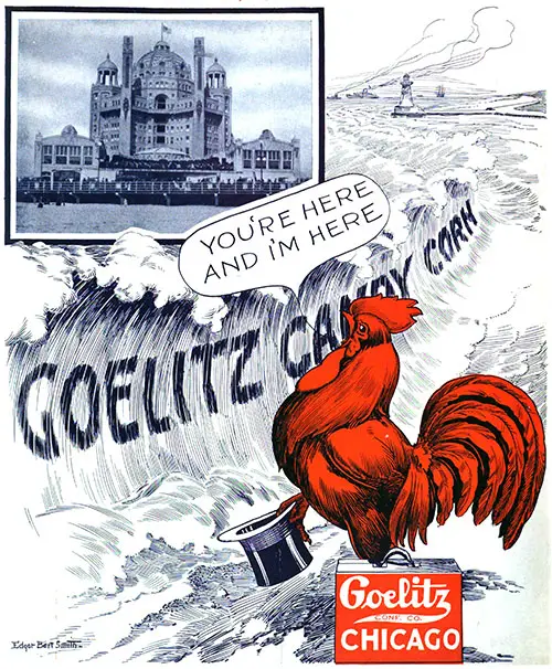 Goelitz Candy Corn Advertisement, Candy and Ice Cream Magazine, May 1915.