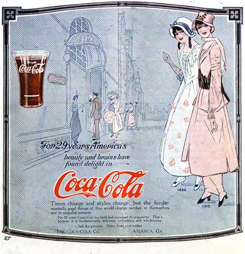 Coco-Cola Advertisement, American Candy and Ice Cream Magazine, June 1912.