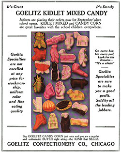 Goelitz Mixed Candy Advertisement, Candy and Ice Cream Magazine, August 1915