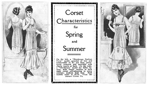 Corset Characteristics for Spring and Summer 1916