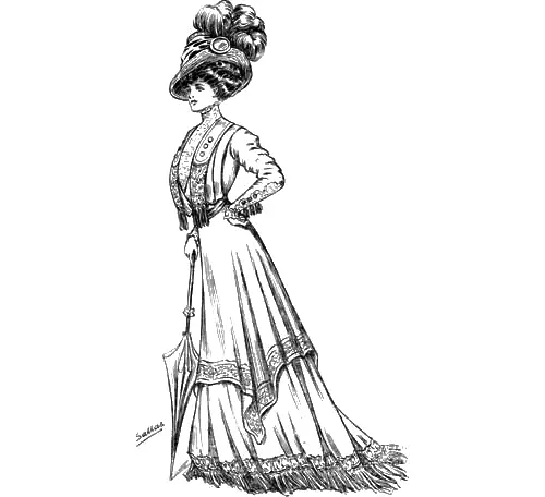 Sketch 4 - The World of Dress - 1908