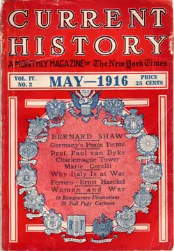 Front Cover - Current History Magazine of May 1916