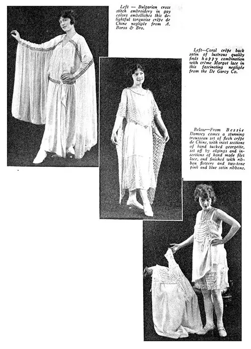 Fall 1922 Lingerie Fashions