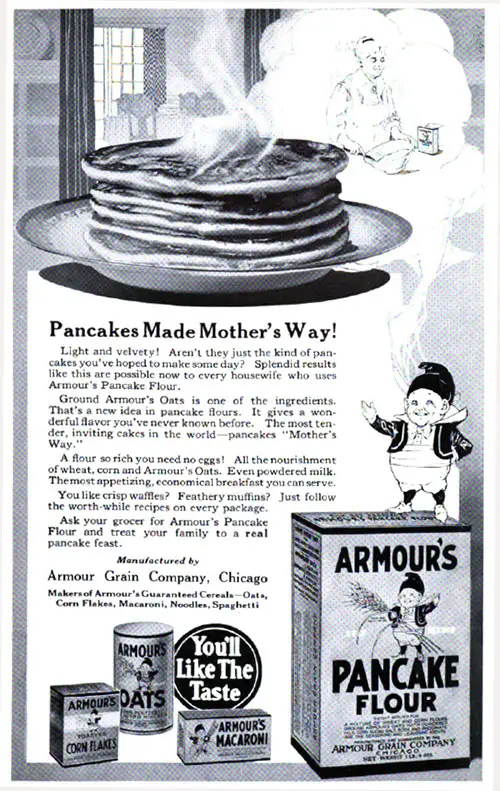 Armour Pancake Flour © 1920