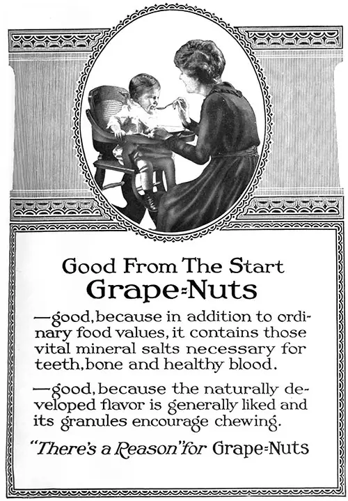 Grape=Nuts - Good From the Start © 1920