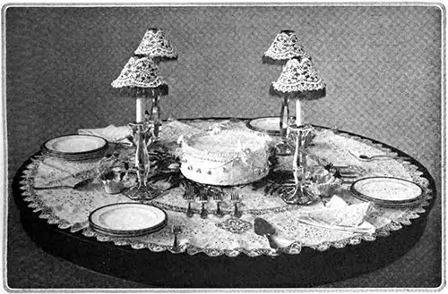 Bridal Table with Wedding Cake as the Centerpiece