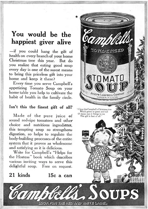 Campbell's Soups - Happies Giver Alive © 1920