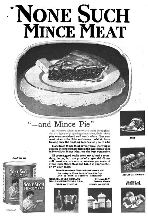 Advertisement: None Such Mince Meat.