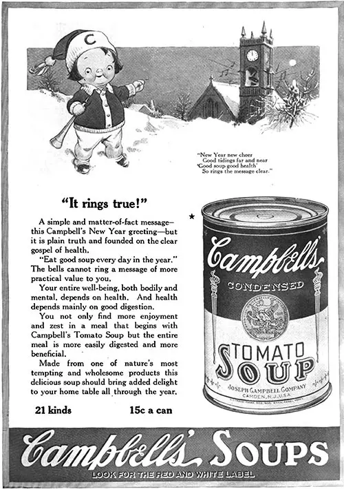 Campbell's Soups - It Rings True! © 1921
