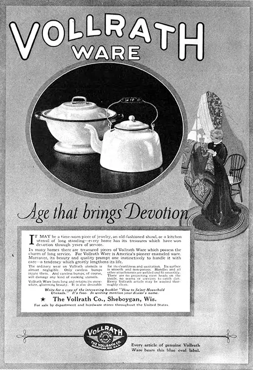 Vollrath Ware - Age That Brings Devotion © 1921