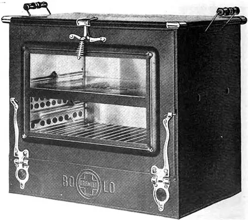 Bolo Portable Oven Advertisement, Good Housekeeping Magazine, June 1921.