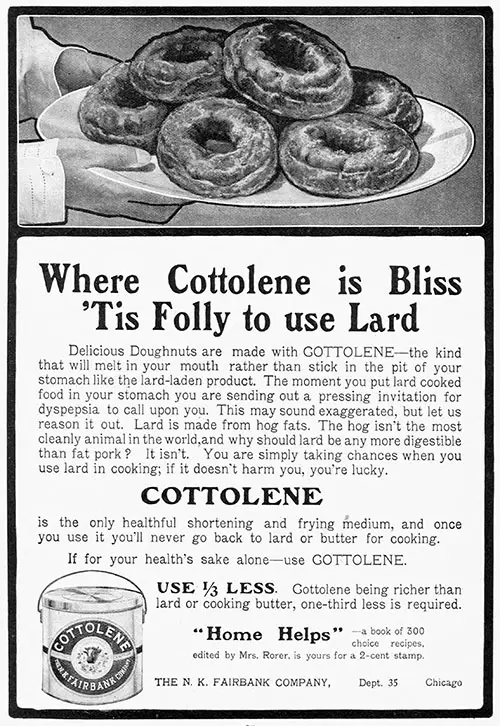 Cottolene Vintage Ad