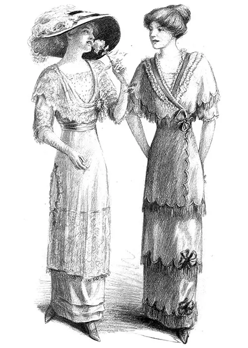Pretty Gowns for Bridesmaids - 1912