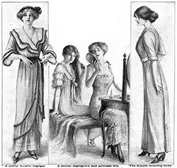 Negligee, Nightgown and Pricess Slip, Morning Frock.