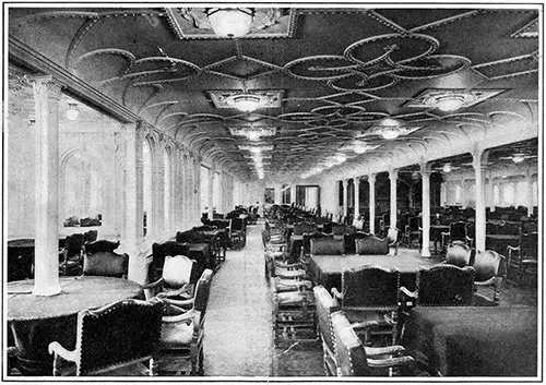 The Titanic’s Main Dining-Saloon.