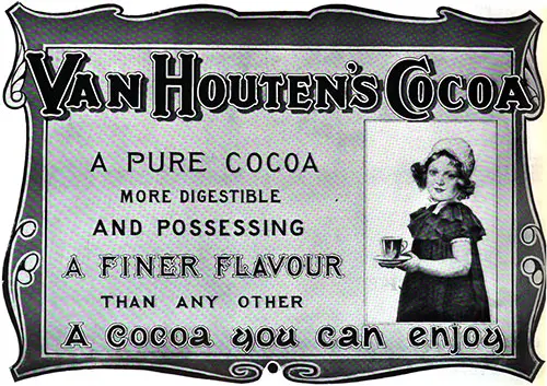 Van Houtens Cocoa - A Cocoa You Can Enjoy © 1905