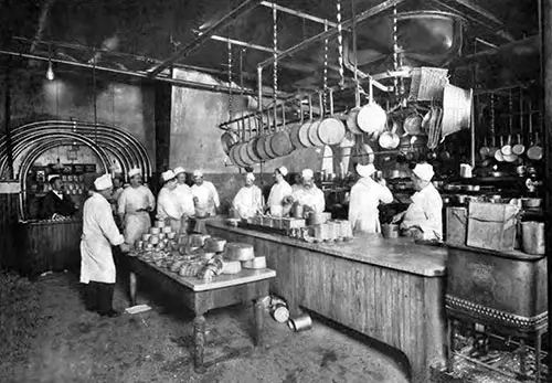 Kitchen of the Cafe Savarin