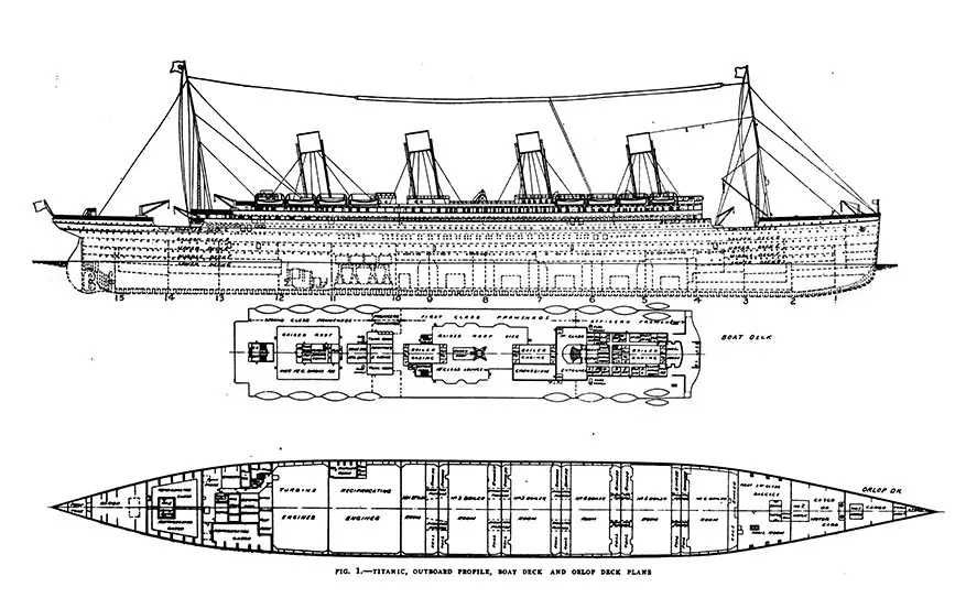 RMS Titanic Images - Deck Plans