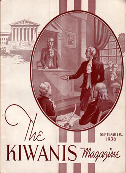 Front Cover, The Kiwanis Magazine, September 1936