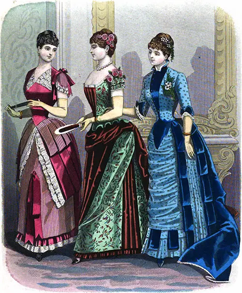 Plate 2: Dinner Costumes 436, 437, and 438