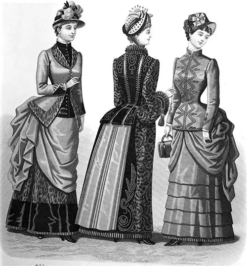 Plate 4: Promenade Costume, Elegant Mantle, Travelling Costume