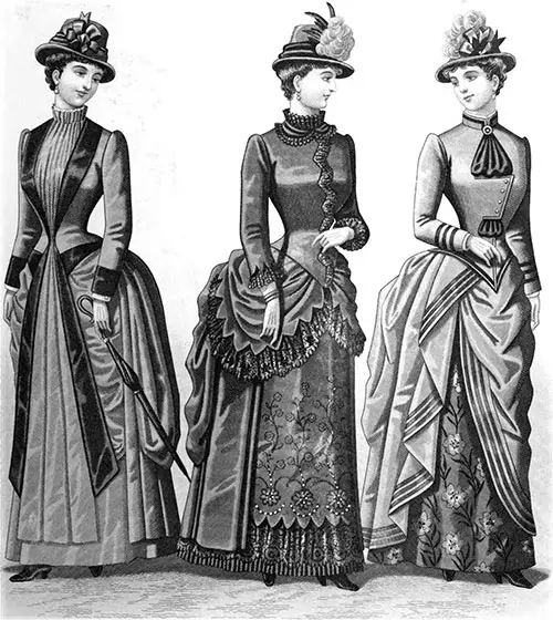 Plate 3: Promenade Costumes and Visiting Costume