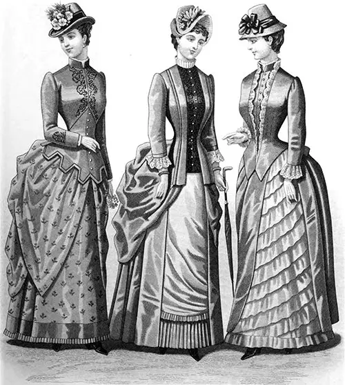 Plate 3: Promenade Costumes and Carriage Dress