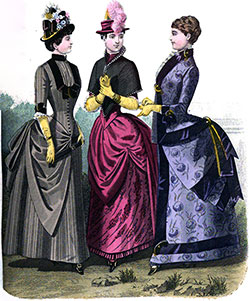 Plate 1: Walking, Carriage, and Reception Dresses