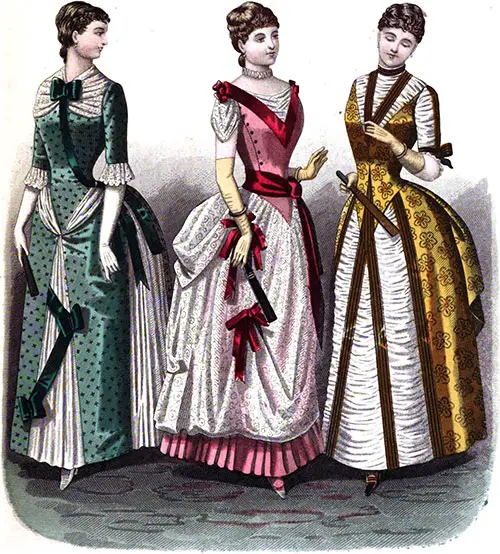 Plate 2: Dinner Dress, Evening Dress, and Dinner or Theater Toilette