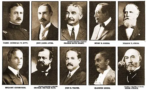 Some Very Distinguished Men Died in the Titanic Disaster of 15 April 1912