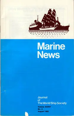Front Cover, Marine News, August 1982