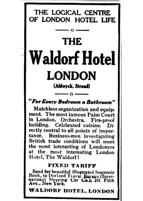 Waldorf Hotel - London