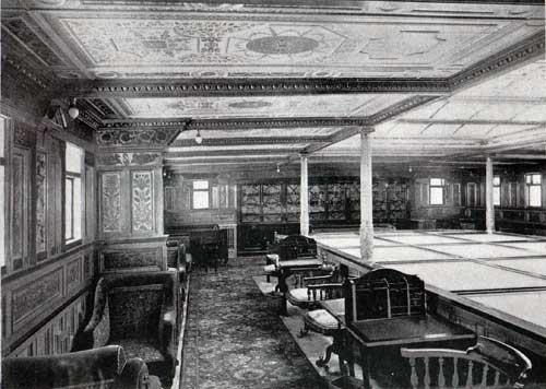 RMS Teutonic First Class Library.