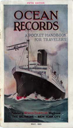 1923-05 Ocean Records: A Pocket Handbook for Travelers, Fifth Edition