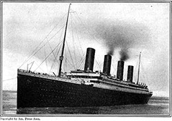 GGA Image ID # 1081375cf4 The Titanic as She Left Southampton, Starting on Her First and Last Voyage.
