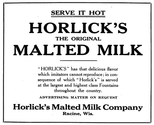 Horlick's - The Original Malted Milk - 1916 Ad